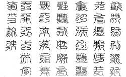 攝星官四十字篆文